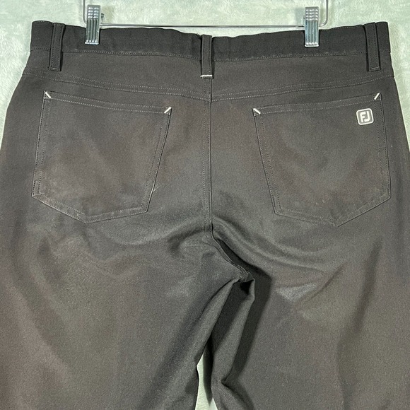 Footjoy Pants Mens 34x32 Black Golf Performance Athletic Fit *SEVERE FADING - Picture 7 of 12